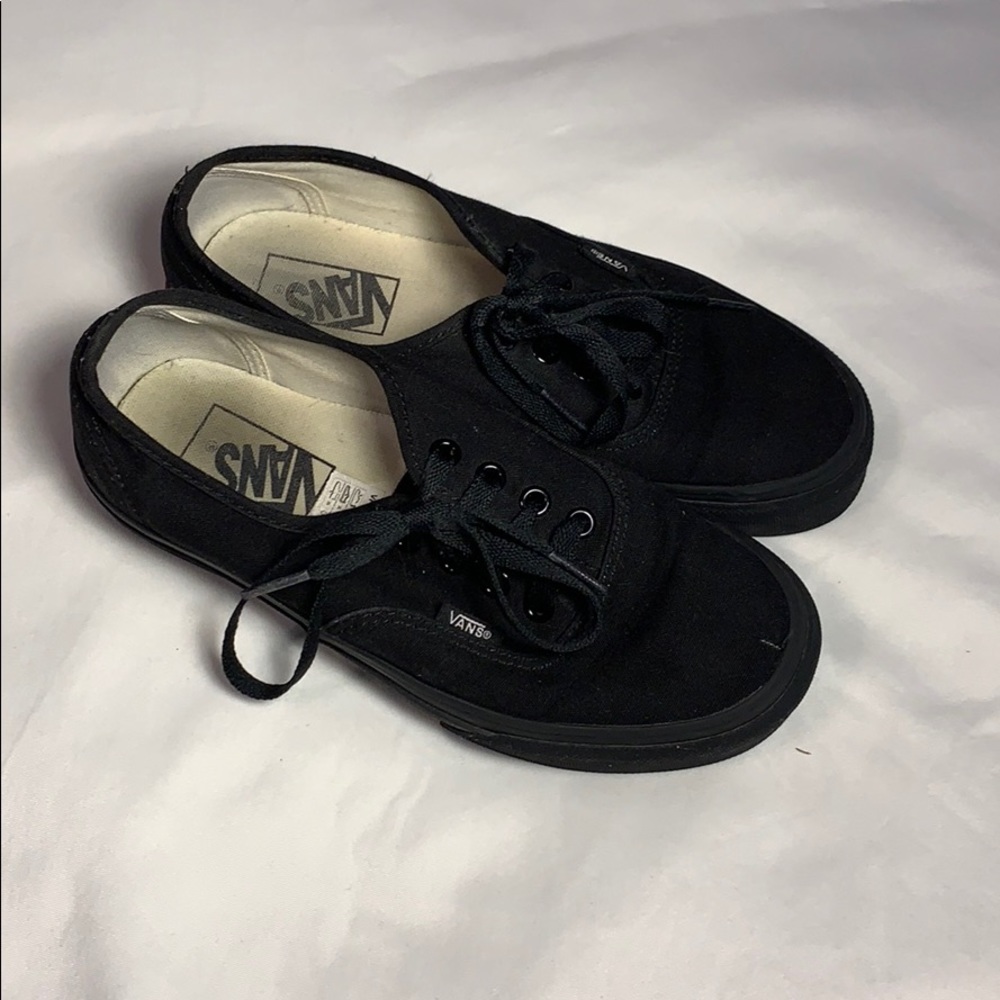 Black Vans Lace Up Size 6.5